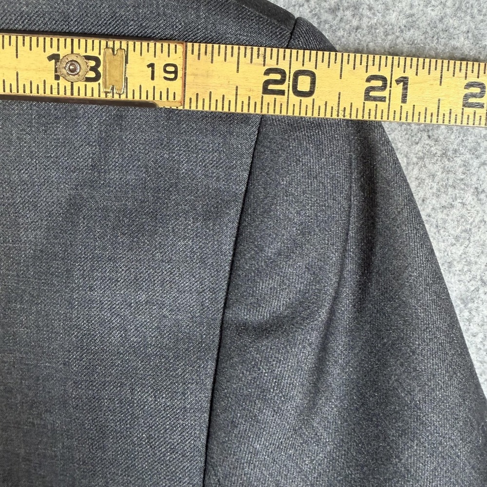 Lauren Ralph Lauren Suit Jacket Mens 44R Gray Wool Two Button Made In Canada - Picture 11 of 12